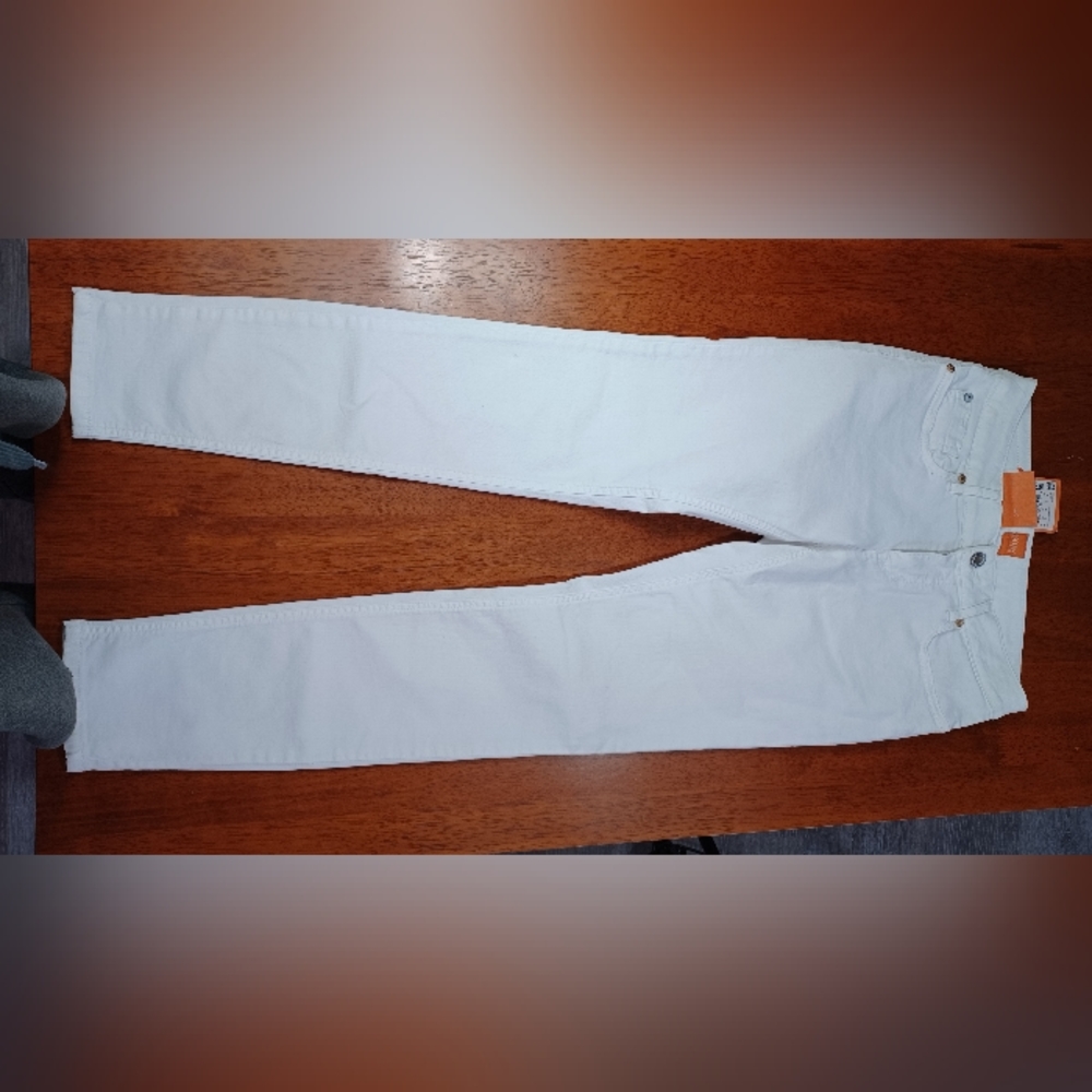 Hugo Boss Orange Label - White Lunja 2 Ankle Slim Fit Jeans